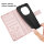 Hülle für Xiaomi Redmi Note 15 4G / 5G Handyhülle Wallet Case Klapphülle in Rosegold