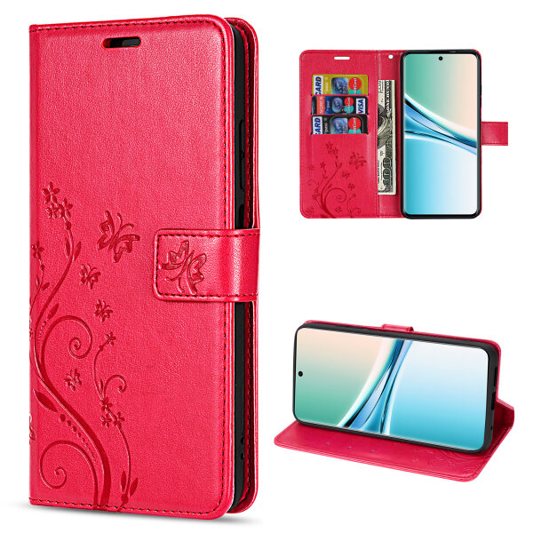 Hülle für Xiaomi Redmi Note 15 4G / 5G Handyhülle Wallet Case Klapphülle in Rot