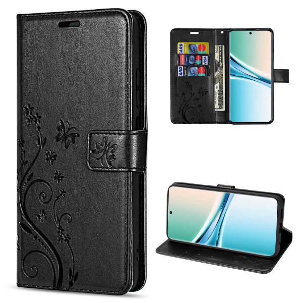 Hülle für Xiaomi Redmi Note 15 4G / 5G Handyhülle Wallet Case Klapphülle in Schwarz