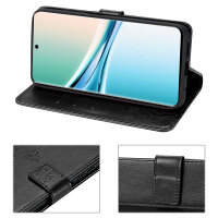 Hülle für Xiaomi Redmi Note 15 4G / 5G Handyhülle Wallet Case Klapphülle in Schwarz