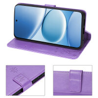 Hülle für Xiaomi Redmi Note 15 Pro 4G Handyhülle Wallet Case Klapphülle in Lila