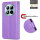 Hülle für Xiaomi Redmi Note 15 Pro 4G Handyhülle Wallet Case Klapphülle in Lila