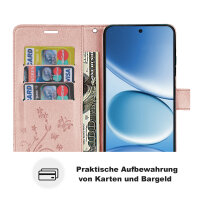 Hülle für Xiaomi Redmi Note 15 Pro 4G Handyhülle Wallet Case Klapphülle in Rosegold