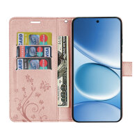 Hülle für Xiaomi Redmi Note 15 Pro 4G Handyhülle Wallet Case Klapphülle in Rosegold