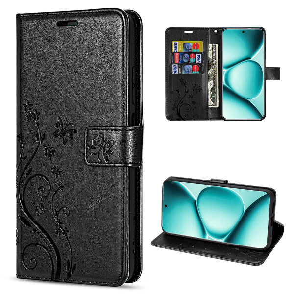 Hülle für Xiaomi Redmi Note 15 Pro+ Handyhülle Wallet Case Klapphülle in Schwarz