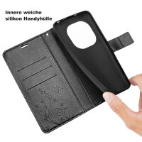 Hülle für Xiaomi Redmi Note 15 Pro+ Handyhülle Wallet Case Klapphülle in Schwarz