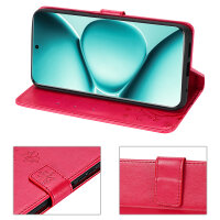 Hülle für Xiaomi Redmi Note 15 Pro+ Handyhülle Wallet Case Klapphülle in Rot