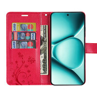 Hülle für Xiaomi Redmi Note 15 Pro+ Handyhülle Wallet Case Klapphülle in Rot