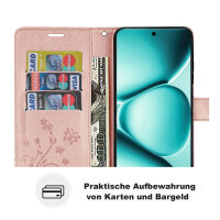 Hülle für Xiaomi Redmi Note 15 Pro+ Handyhülle Wallet Case Klapphülle in Rosegold