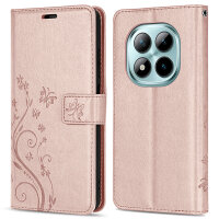 Hülle für Xiaomi Redmi Note 15 Pro+ Handyhülle Wallet Case Klapphülle in Rosegold