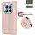 Hülle für Xiaomi Redmi Note 15 Pro+ Handyhülle Wallet Case Klapphülle in Rosegold