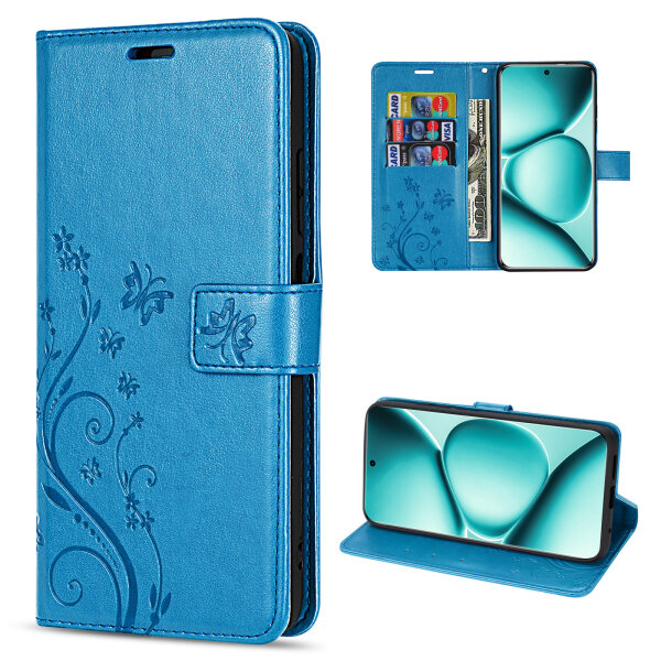 Hülle für Xiaomi Redmi Note 15 Pro+ Handyhülle Wallet Case Klapphülle in Blau