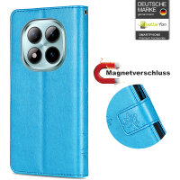 Hülle für Xiaomi Redmi Note 15 Pro+ Handyhülle Wallet Case Klapphülle in Blau