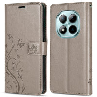 Hülle für Xiaomi Redmi Note 15 Pro 5G Handyhülle Wallet Case Klapphülle in Grau
