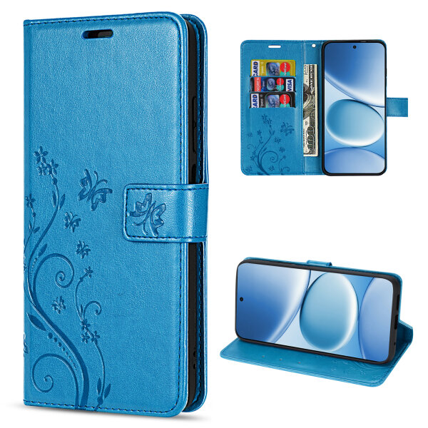 Hülle für Xiaomi Redmi Note 15 Pro 5G Handyhülle Wallet Case Klapphülle in Blau