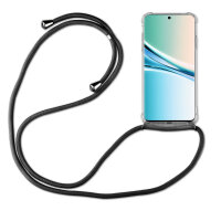 Handykette für Xiaomi Redmi Note 15 4G / 5G Hülle mit Band Case Handyhülle mit Kette in Schwarz
