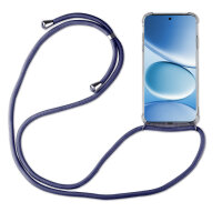 Handykette für Xiaomi Redmi Note 15 Pro 4G Hülle mit Band Case Handyhülle mit Kette in Blau