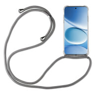 Handykette für Xiaomi Redmi Note 15 Pro 4G Hülle mit Band Case Handyhülle mit Kette in Grau