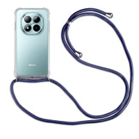 Handykette für Xiaomi Redmi Note 15 Pro 5G Hülle mit Band Case Handyhülle mit Kette in Blau