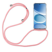 Handykette für Xiaomi Redmi Note 15 Pro 5G Hülle mit Band Case Handyhülle mit Kette in Rosa