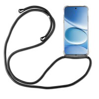 Handykette für Xiaomi Redmi Note 15 Pro 5G Hülle mit Band Case Handyhülle mit Kette in Schwarz