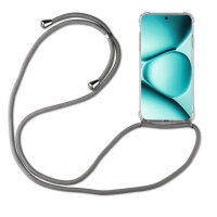 Handykette für Xiaomi Redmi Note 15 Pro+ Hülle mit Band Case Handyhülle mit Kette in Grau