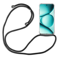 Handykette für Xiaomi Redmi Note 15 Pro+ Hülle mit Band Case Handyhülle mit Kette in Schwarz