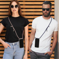 Handykette für Xiaomi Redmi Note 15 Pro+ Hülle mit Band Case Handyhülle mit Kette in Schwarz