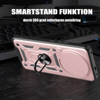 Outdoor Panzer Hülle für Honor Magic 8 Lite Handyhülle Slide Kameraschutz Ringhalter Rosegold