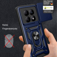 Outdoor Panzer Hülle für Xiaomi Redmi Note 15 4G / 5G Handyhülle mit Kameraschutz Ringhalter Blau