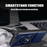 Outdoor Panzer Hülle für Xiaomi Redmi Note 15 4G / 5G Handyhülle mit Kameraschutz Ringhalter Blau