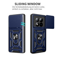 Outdoor Panzer Hülle für Xiaomi Redmi Note 15 Pro+ Handyhülle mit Kameraschutz Ringhalter Blau
