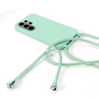 Handykette für Samsung Galaxy S26 Ultra Hanyhülle mit Band Hülle mit Kodel Smartphone Halskette in Mintgrün