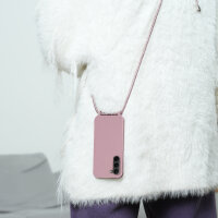 Handykette für Samsung Galaxy S26 Plus Hanyhülle mit Band Hülle mit Kodel Smartphone Halskette in Rosa