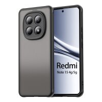 Handyhülle für Xiaomi Xiaomi Redmi Note 15 (4G / 5G) Matt Stoßfest Schutzhülle Back cover in Schwarz
