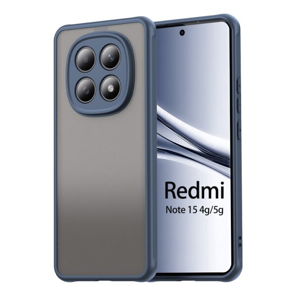 Handyhülle für Xiaomi Xiaomi Redmi Note 15 (4G / 5G) Matt Stoßfest Schutzhülle Back cover in Blau
