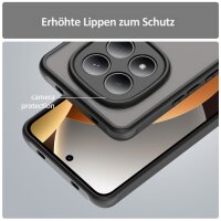 Handyhülle für Xiaomi Redmi Note 15 Pro 4G Matt Stoßfest Schutzhülle Back cover in Schwarz