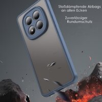 Handyhülle für Xiaomi Redmi Note 15 Pro 4G Matt Stoßfest Schutzhülle Back cover in Blau