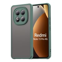Handyhülle für Xiaomi Redmi Note 15 Pro 4G Matt Stoßfest Schutzhülle Back cover in Grün