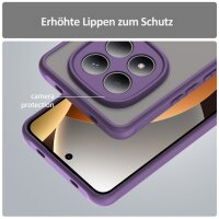 Handyhülle für Xiaomi Redmi Note 15 Pro 4G Matt Stoßfest Schutzhülle Back cover in Lila