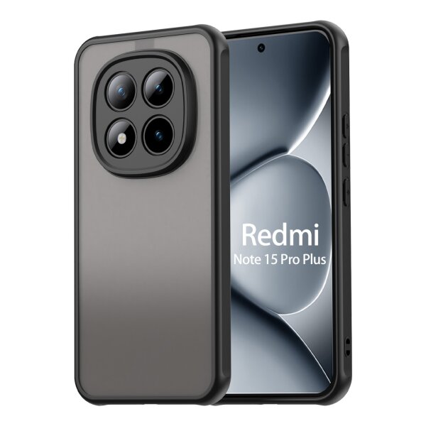 Handyhülle für Xiaomi Redmi Note 15 Pro+ / Poco M8 Pro 5G Hülle Stoßfest Schutzhülle in Schwarz