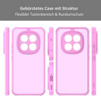 Handyhülle für Xiaomi Redmi Note 15 Pro+ / Poco M8 Pro 5G Hülle Stoßfest Schutzhülle in Pink
