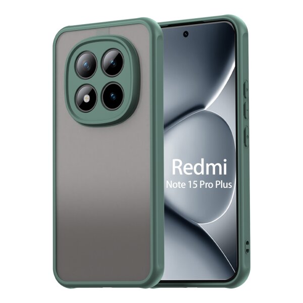 Handyhülle für Xiaomi Redmi Note 15 Pro+ / Poco M8 Pro 5G Hülle Stoßfest Schutzhülle in Grün