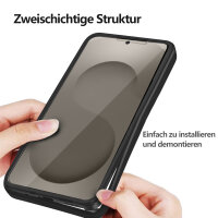 360° Grad Hülle für Samsung Galaxy S26 vollschutz mit Integriertem Displayschutz Schwarz