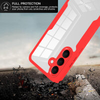 360° Grad Hülle für Samsung Galaxy S26 vollschutz mit Integriertem Displayschutz Rot