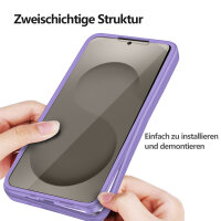 360° Grad Hülle für Samsung Galaxy S26 vollschutz mit Integriertem Displayschutz Lila