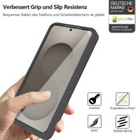 360° Grad Hülle für Samsung Galaxy S26+ vollschutz mit Integriertem Displayschutz Schwarz