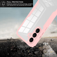 360° Grad Hülle für Samsung Galaxy S26+ vollschutz mit Integriertem Displayschutz Rosa