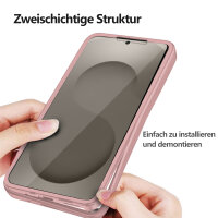 360° Grad Hülle für Samsung Galaxy S26+ vollschutz mit Integriertem Displayschutz Rosa