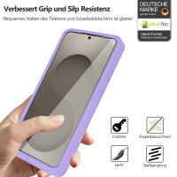 360° Grad Hülle für Samsung Galaxy S26+ vollschutz mit Integriertem Displayschutz Lila